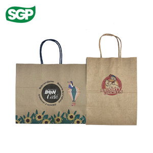 Bolsa de papel Kraft con impresi&oacute;n personalizada de alta calidad | Reforzado y ecol&oacute;gico